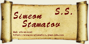 Simeon Stamatov vizit kartica